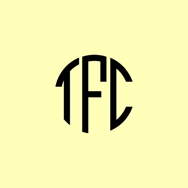 Logo Tfc Zakulacených Počátečních Písmen Creative Bude Vhodné Pro Kterou — Stockový vektor