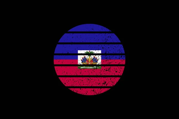 Grunge Style Drapeau Haïti Sera Utilisé Graphiques Shirt Impression Affiche — Image vectorielle