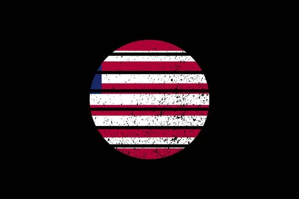 Grunge Style Flag Liberia Він Буде Використовуватися Футболки Графіка Друк — стоковий вектор