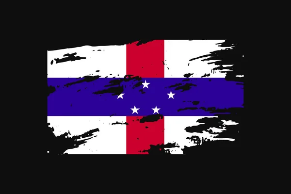 네덜란드 레스의 깃발을 흔들었다 티셔츠 그래픽 포스터 백그라운드 사용됩니다 — 스톡 벡터