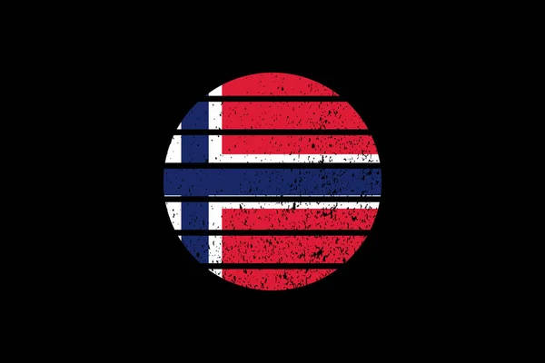 Grunge Style Bandiera Della Norvegia Sarà Utilizzato Shirt Grafica Stampa — Vettoriale Stock
