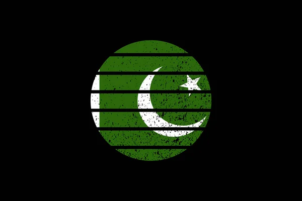 Flagge Pakistans Grunge Stil Wird Shirt Grafiken Druck Poster Und — Stockvektor