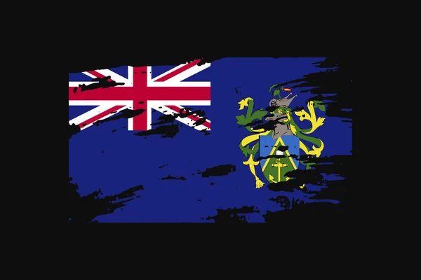 Bandiera Grunge Style Delle Isole Pitcairn Sarà Utilizzato Shirt Grafica — Vettoriale Stock