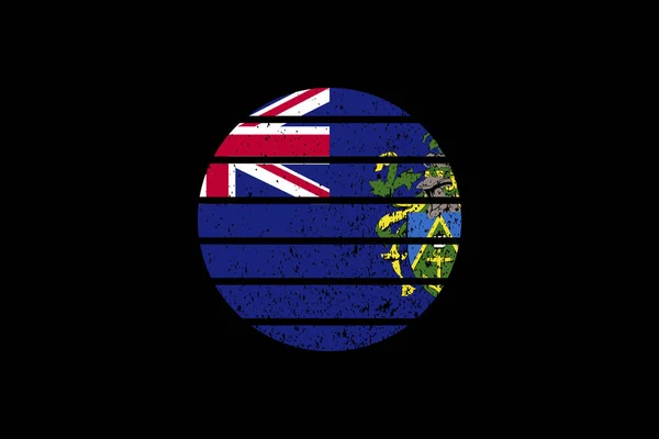 Σημαία Στυλ Grunge Των Νήσων Pitcairn Χρησιμοποιηθεί Shirt Γραφικά Εκτύπωση — Διανυσματικό Αρχείο