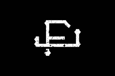 Eski Harflerin Baş harfleri FJ Logosu. Bu logo yaratıcı bir şekilde antika monogram yazı karakterini içeriyor. Kraliyet, Butik, Otel, Heraldic ve moda için uygun olacak..