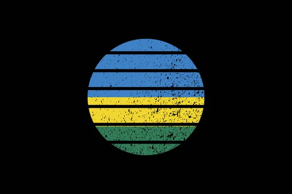 Grunge Style Flag Rwanda Utilizará Gráficos Camiseta Impresión Póster Fondo — Vector de stock