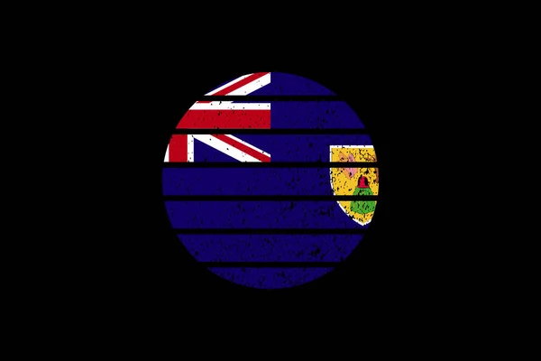 Grunge Style Flag Turks Caicos Islands Used Shirt Graphics Print — Vetor de Stock