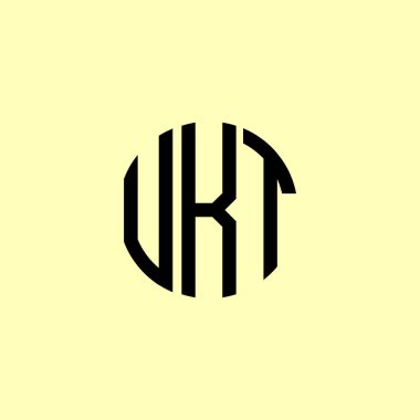 Yaratıcı Yuvarlak Baş harfler UKT logosu. Bu başlangıç için hangi şirket veya markanın adı uygun olacaktır.