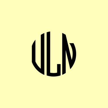 Yaratıcı Yuvarlak Baş harfler ULN logosu. Bu başlangıç için hangi şirket veya markanın adı uygun olacaktır.