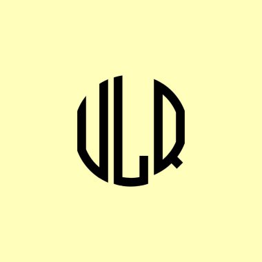 Yaratıcı Yuvarlak Baş harfler ULQ logosu. Bu başlangıç için hangi şirket veya markanın adı uygun olacaktır.