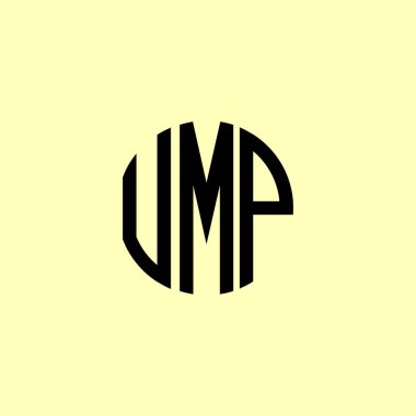 Yaratıcı Yuvarlak Harfler UMP logosu. Bu başlangıç için hangi şirket veya markanın adı uygun olacaktır.