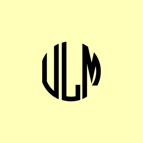 Kreative Runde Anfangsbuchstaben Ulm Logo Wird Geeignet Sein Für Welches — Stockvektor