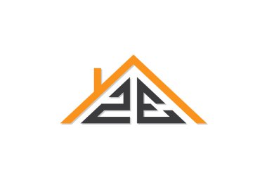 Ev ya da gayrimenkul için ZE logosu. Bu logoda harfler ve çatı var. Bu başlangıç için hangi şirket veya markanın adı uygun olacaktır.