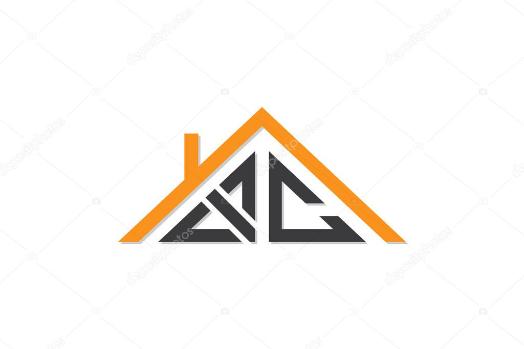 Creative Initial letters XC logo for house or real estate. This logo incorporate with letters and House roof. It will be suitable for which company or brand name start those initial.