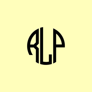 Yaratıcı Yuvarlak Baş harfler RLP logosu. Bu başlangıç için hangi şirket veya markanın adı uygun olacaktır.