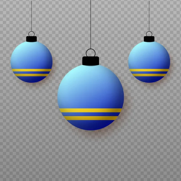 Realistische Aruba Flagge Mit Fliegenden Lichtballons Dekorative Elemente Für Nationale — Stockvektor