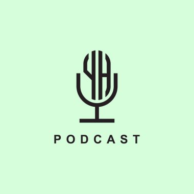 Podcast ya da Müzik için yaratıcı harfler YH logosu. Bu başlangıç için hangi şirket veya markanın adı uygun olacaktır.
