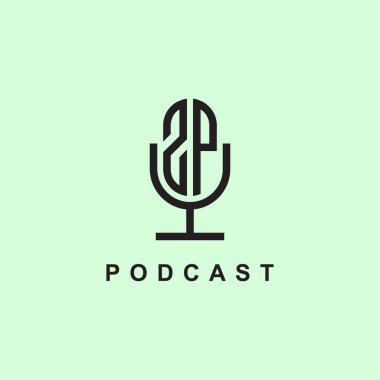 Podcast ya da Müzik için ZP logosu. Bu başlangıç için hangi şirket veya markanın adı uygun olacaktır.