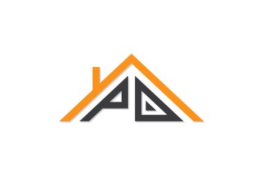 Ev ya da gayrimenkul için PO logosu. Bu logoda harfler ve çatı var. Bu başlangıç için hangi şirket veya markanın adı uygun olacaktır.