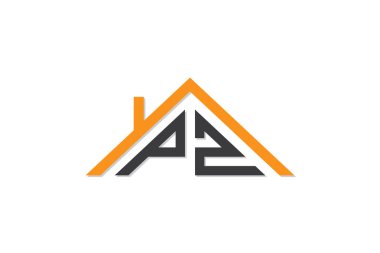 Ev veya gayrimenkul için PZ logosu. Bu logoda harfler ve çatı var. Bu başlangıç için hangi şirket veya markanın adı uygun olacaktır.