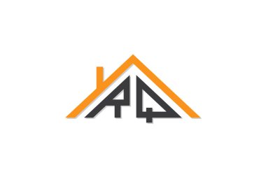 Ev ya da gayrimenkul için RQ logosu. Bu logoda harfler ve çatı var. Bu başlangıç için hangi şirket veya markanın adı uygun olacaktır.