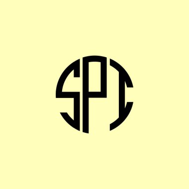 Yaratıcı Yuvarlak Harfler SPI logosu. Bu başlangıç için hangi şirket veya markanın adı uygun olacaktır.