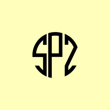 Yaratıcı Yuvarlak Baş harfler SPZ logosu. Bu başlangıç için hangi şirket veya markanın adı uygun olacaktır.
