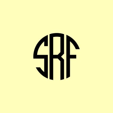 Yaratıcı Yuvarlak Baş harfler SRF logosu. Bu başlangıç için hangi şirket veya markanın adı uygun olacaktır.