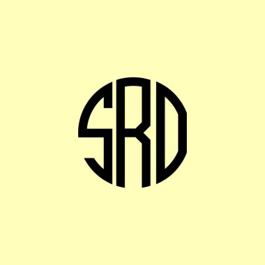 Yaratıcı Yuvarlak Harfler SRO Logosu. Bu başlangıç için hangi şirket veya markanın adı uygun olacaktır.