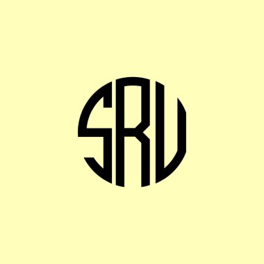 Yaratıcı Yuvarlak Harfler SRU logosu. Bu başlangıç için hangi şirket veya markanın adı uygun olacaktır.
