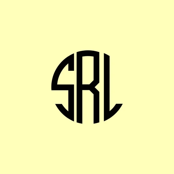 创用的首字母Srl标志 这将是合适的哪家公司或品牌开始这些初始的 — 图库矢量图片