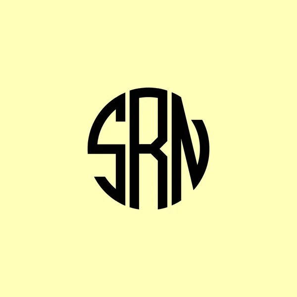 Creative Rounded Initial Letters Srn Logo Suitable Which Company Brand — Stockvector