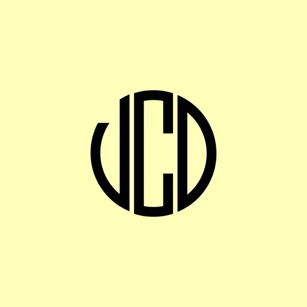 Lettres Initiales Arrondies Créatives Logo Ucd Conviendra Pour Quelle Entreprise — Image vectorielle