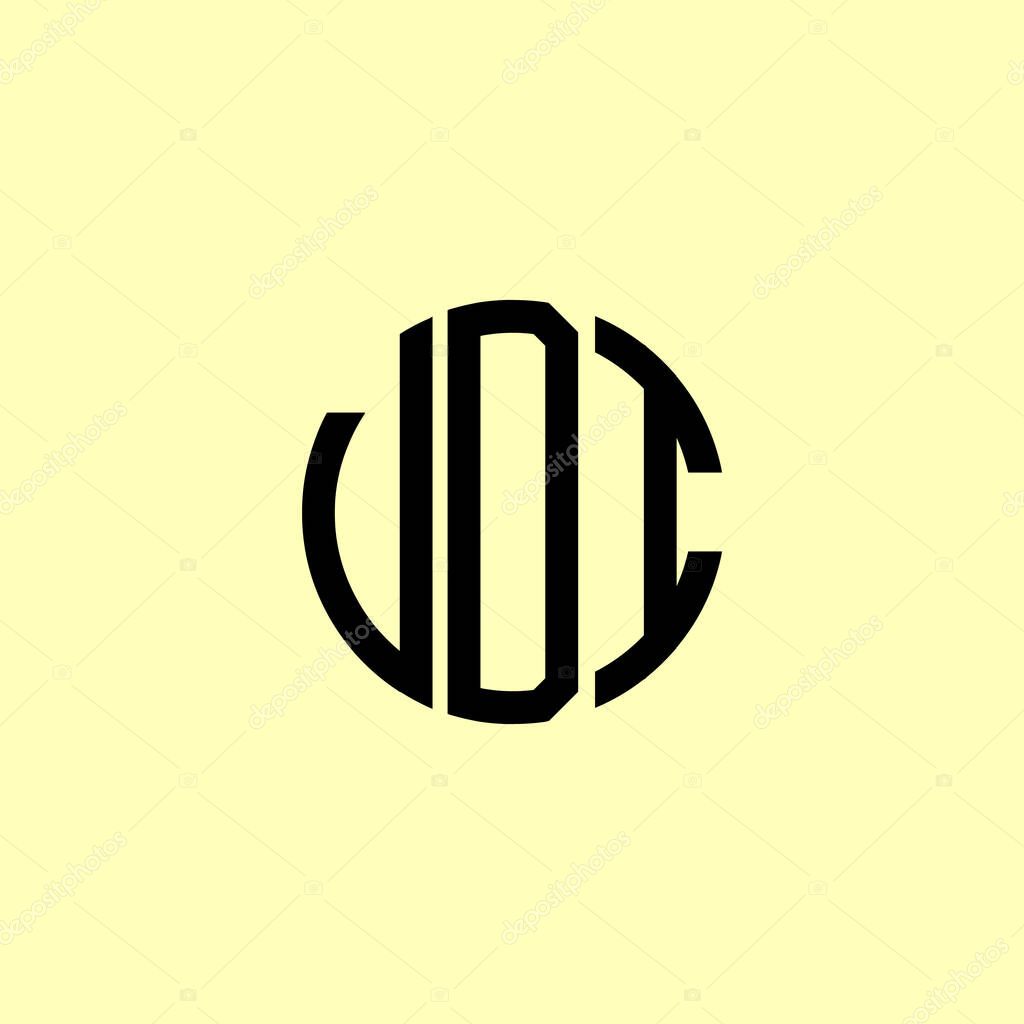 Creative Rounded Initial Letters VDI Logo. It will be suitable for which company or brand name start those initial.