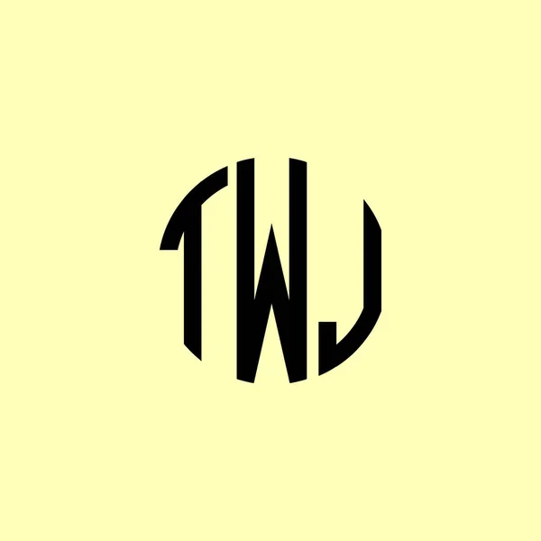 Twj Logo 제목의 독창적 서사시를 만들었습니다 회사나 브랜드 단계에 적합할 — 스톡 벡터