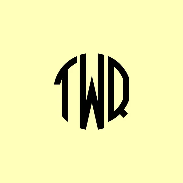 Tvůrčí Zaoblené Počáteční Písmena Twq Logo Bude Vhodné Pro Kterou — Stockový vektor
