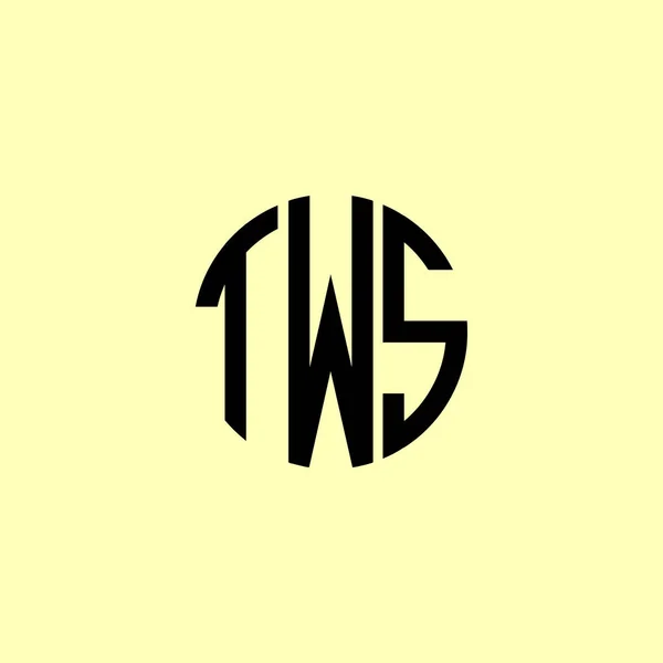 Creative Zaoblené Počáteční Písmena Tws Logo Bude Vhodné Pro Kterou — Stockový vektor