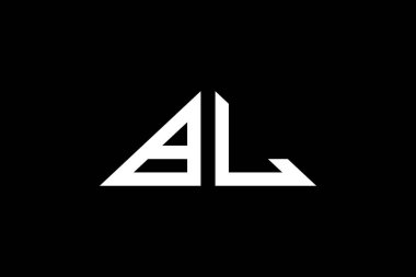 Asgari Üçgen Başlangıç Harfleri BL logosu. Bu başlangıç için hangi şirket veya markanın adı uygun olacaktır.