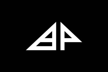 Asgari Üçgen İlk Harfler BP logosu. Bu başlangıç için hangi şirket veya markanın adı uygun olacaktır.