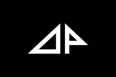 Asgari Üçgen Başlangıç Harfleri DP Logosu. Bu başlangıç için hangi şirket veya markanın adı uygun olacaktır.