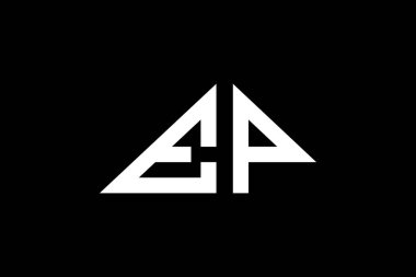 Asgari Üçgen Başlangıç Harfleri EP logosu. Bu başlangıç için hangi şirket veya markanın adı uygun olacaktır.
