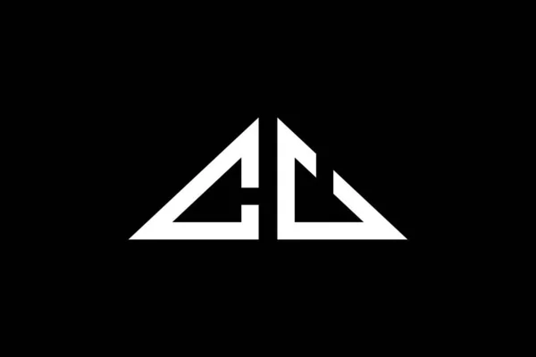 Minimal Triangle Initiales Lettres Logo Conviendra Pour Quelle Entreprise Marque — Image vectorielle