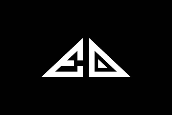 Triangle Minimal Lettres Initiales Logo Conviendra Pour Quelle Entreprise Marque — Image vectorielle