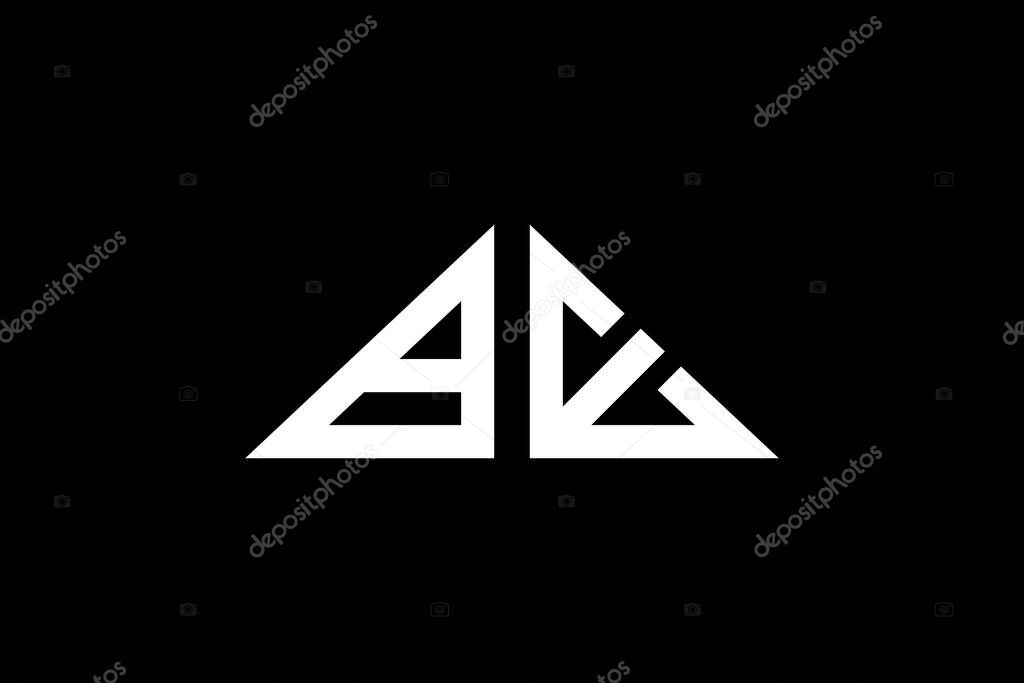 Minimal Triangle Initial Letters BW Logo. It will be suitable for which company or brand name start those initial.