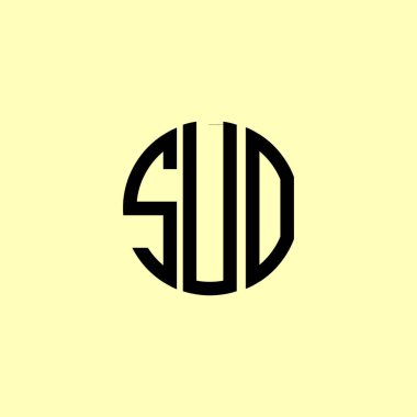 Yaratıcı Yuvarlak Harfler SUO logosu. Bu başlangıç için hangi şirket veya markanın adı uygun olacaktır.