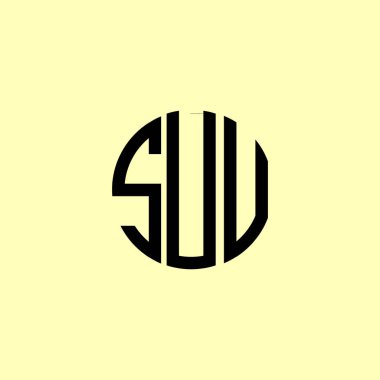 Yaratıcı Yuvarlak Harfler SUU logosu. Bu başlangıç için hangi şirket veya markanın adı uygun olacaktır.