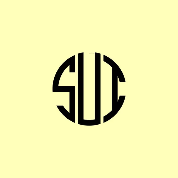 Creative Rounded Initial Letters Sui Logo Suitable Which Company Brand — ストックベクタ