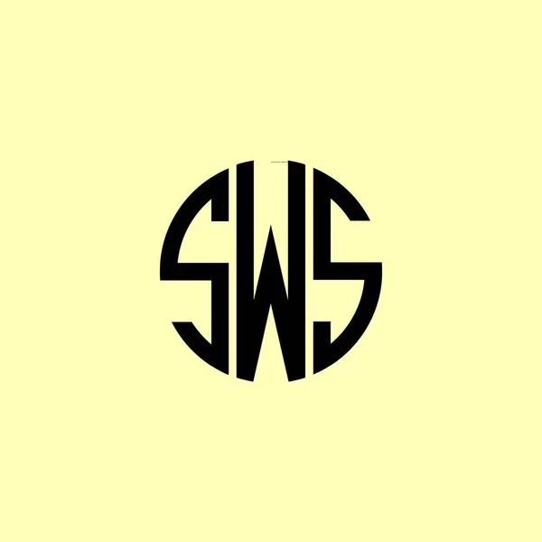 Creative Zaoblené Počáteční Písmena Sws Logo Bude Vhodné Pro Kterou — Stockový vektor