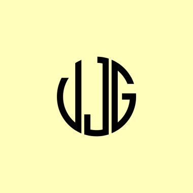 Yaratıcı Yuvarlak Harfler VJG logosu. Bu başlangıç için hangi şirket veya markanın adı uygun olacaktır.