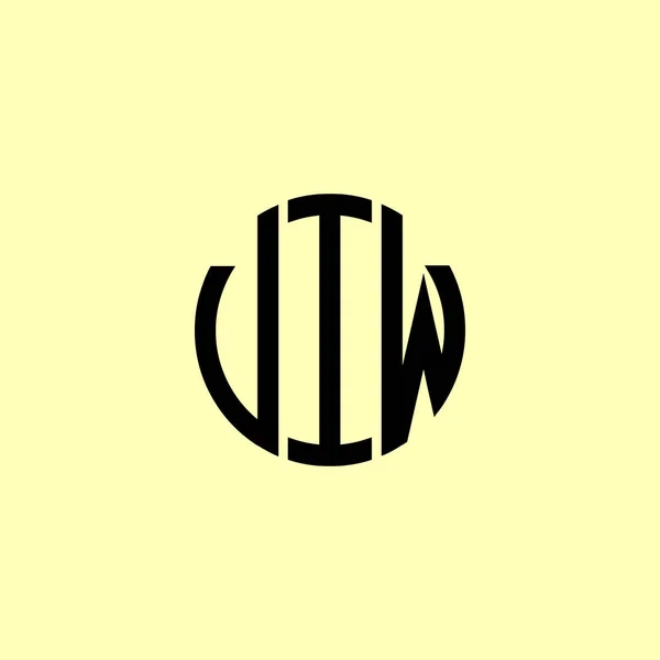 Δημιουργική Στρογγυλεμένα Αρχικά Γράμματα Λογότυπο Viw Είναι Κατάλληλο Για Ποια — Διανυσματικό Αρχείο